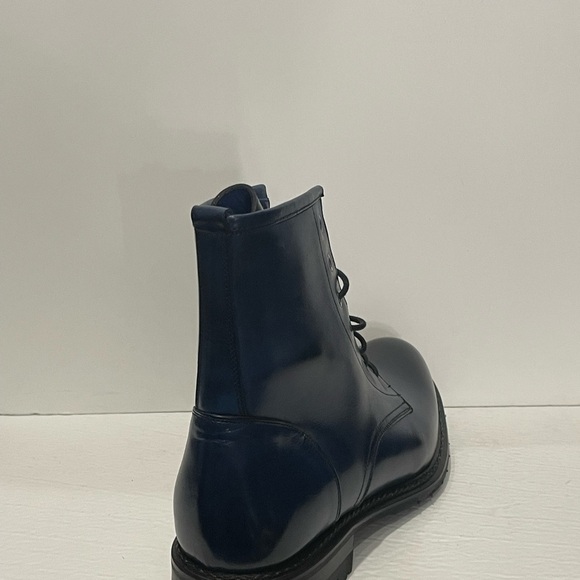 Emilio Franco Boot Chelsea navy round toe Italian leather black sole - Picture 4 of 5